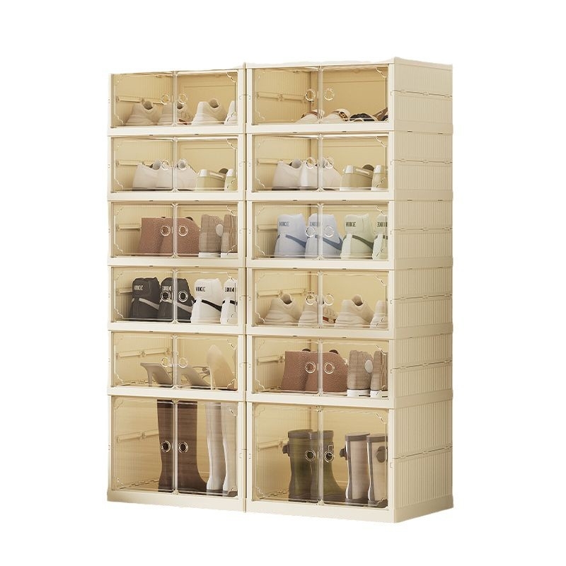 Kingakapp, paigaldusvaba, kokkupandav, kingariiul, uks, sissepääs, sein, mitmekihiline, kingakapp, läbipaistev, lihtne kingakapp