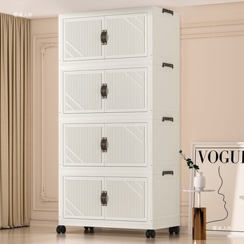 Kokkupandav hoiukast, paigaldusvaba majapidamise lihtne mänguasjade hoiukapp, suupistekapp, hoiukapp, köögi plastkapp