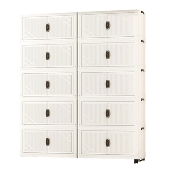 Kokkupandav hoiukast, paigaldusvaba majapidamise lihtne mänguasjade hoiukapp, suupistekapp, hoiukapp, köögi plastkapp