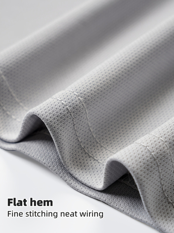 Καλοκαιρινό T-shirt με μακριά μανίκια για άνδρες, γρήγορο στέγνωμα, αναπνεύσιμο, κοντομάνικο, καλοκαιρινό, σπορ, απορροφητικό ιδρώτα, μονόχρωμο, καθημερινά, δίχτυ, παγωμένο, μετάξι, αίσθηση