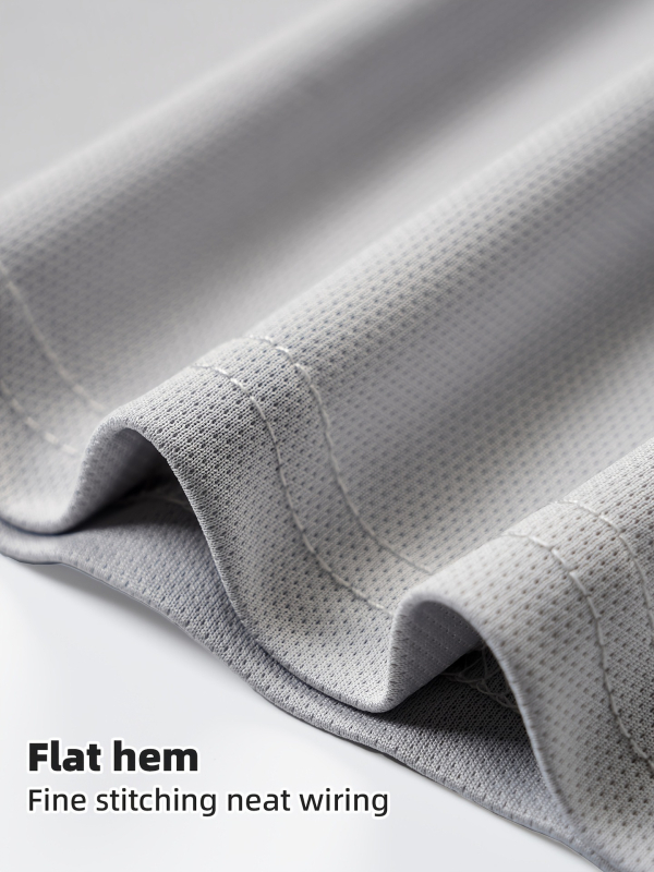 Férfi Határokon átnyúló Nyári Póló Gyorsan száradó Légáteresztő Rövid ujjú Nyári Sport Izzadságnedvszívó Egyszínű Napi Hálós Jég Selyem Sense