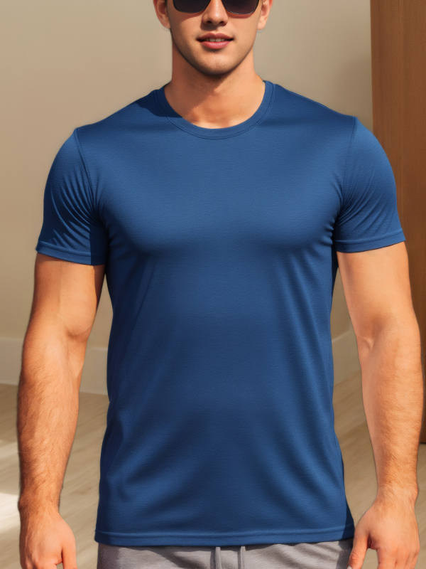 Férfi Határokon átnyúló Nyári Póló Gyorsan száradó Légáteresztő Rövid ujjú Nyári Sport Izzadságnedvszívó Egyszínű Napi Hálós Jég Selyem Sense