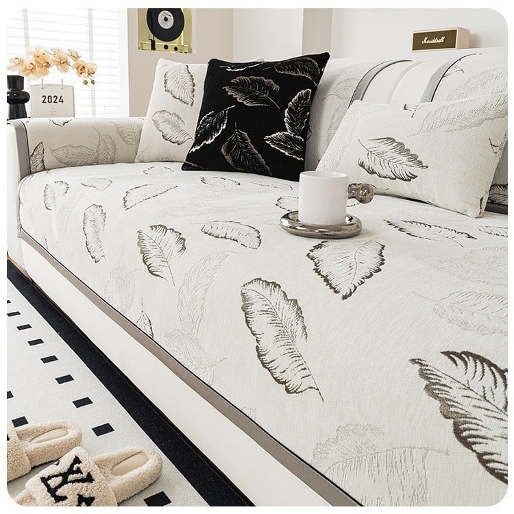 Pernă antiderapantă din silicon nouă, husă universală pentru canapea pentru toate anotimpurile, husă din pânză chenilă, pernă pentru canapea, lux ușor și senzație de înaltă calitate