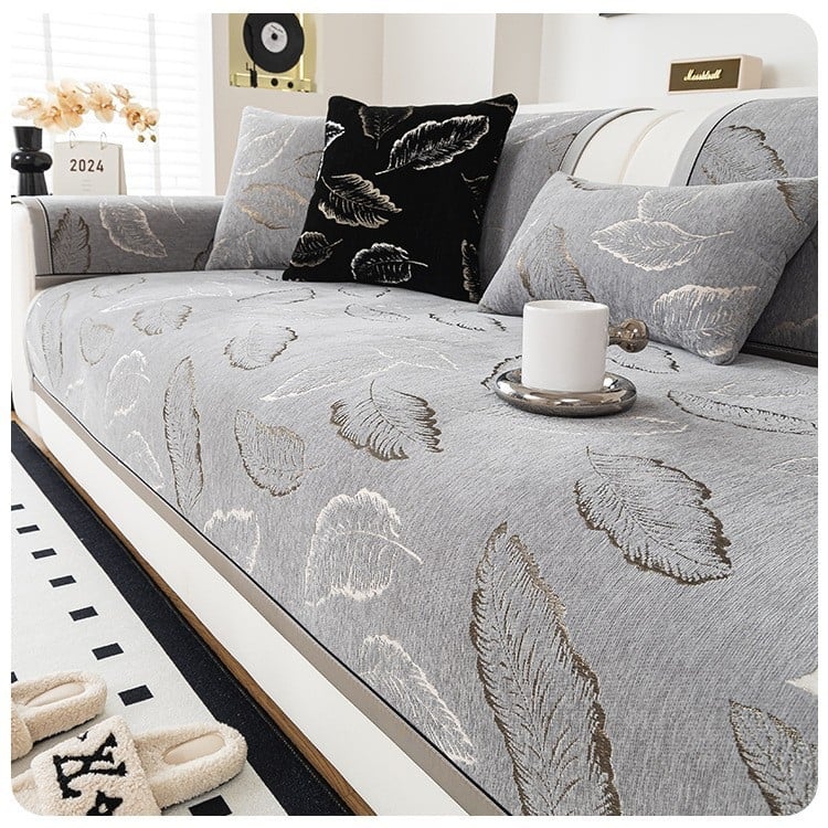 Pernă antiderapantă din silicon nouă, husă universală pentru canapea pentru toate anotimpurile, husă din pânză chenilă, pernă pentru canapea, lux ușor și senzație de înaltă calitate