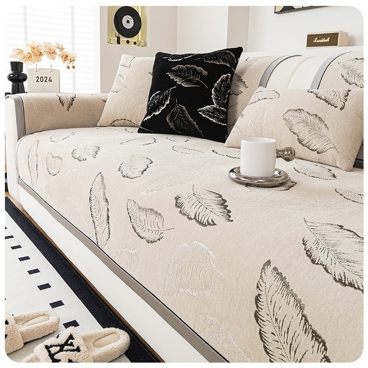 Pernă antiderapantă din silicon nouă, husă universală pentru canapea pentru toate anotimpurile, husă din pânză chenilă, pernă pentru canapea, lux ușor și senzație de înaltă calitate