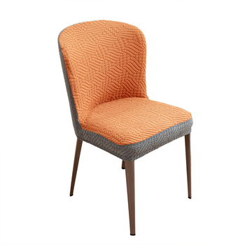 Κάλυμμα τραπεζαρίας και καρέκλας Bell με ασορτί χρώμα, κάλυμμα μαξιλαριού ζακάρ, ενσωματωμένο υψηλής ελαστικότητας, καμπυλωτό κάλυμμα σκόνης για οικιακή χρήση