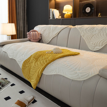 Плюшена възглавница за диван Milk, универсална за всички сезони, права кожена противоплъзгаща се калъфка, платнена кърпа, одеяло за възглавница, водоустойчива