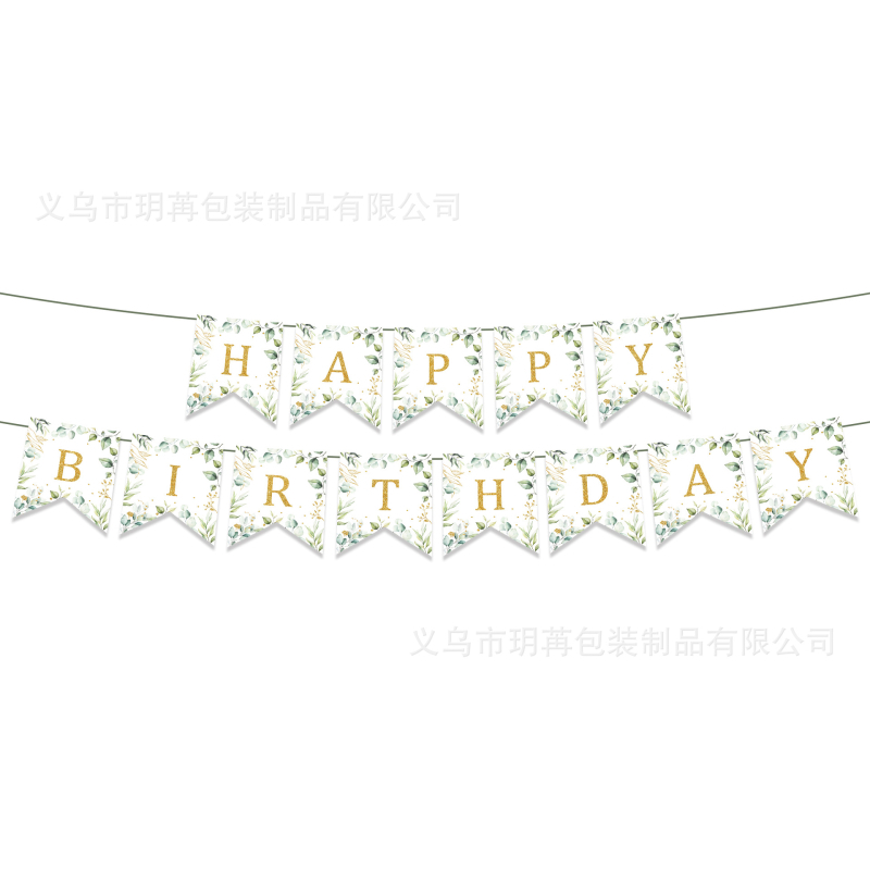 Zsálya eukaliptusz levelek születésnap esküvő babaváró eldobható papír tányér pohár pe terítő húzható zászlókészlet