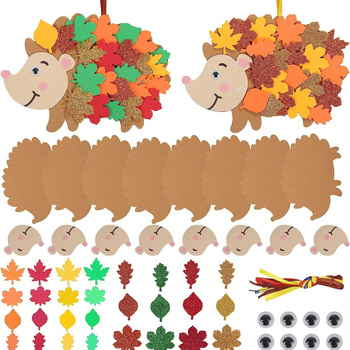 Filcana tkanina Životinjski ukras Mali privjesak Novi crtani netkani privjesak s motivom ježa Jesenja tema za zabavu