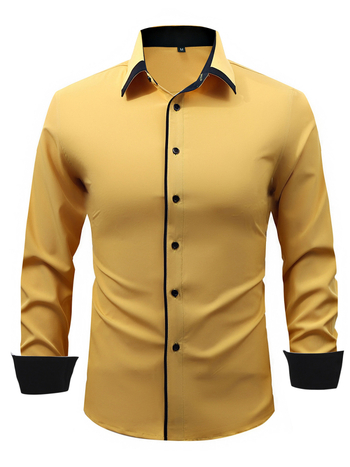 Διασυνοριακό εξωτερικό εμπόριο, νέο ανδρικό πουκάμισο με μακριά μανίκια, μοντέρνο, λεπτό, επαγγελματικό, casual πουκάμισο, ευρωπαϊκού μεγέθους, ανδρικό παλτό