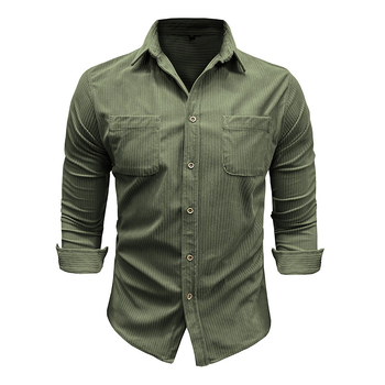 Ανδρικά Casual Πουκάμισα Amazon για το Φθινόπωρο και το Χειμώνα, Ευρωπαϊκά και Αμερικανικά, Ανδρικά Πουκάμισα με Μακρυμάνικο Κορδόνι, Μπλούζες με Πέτα
