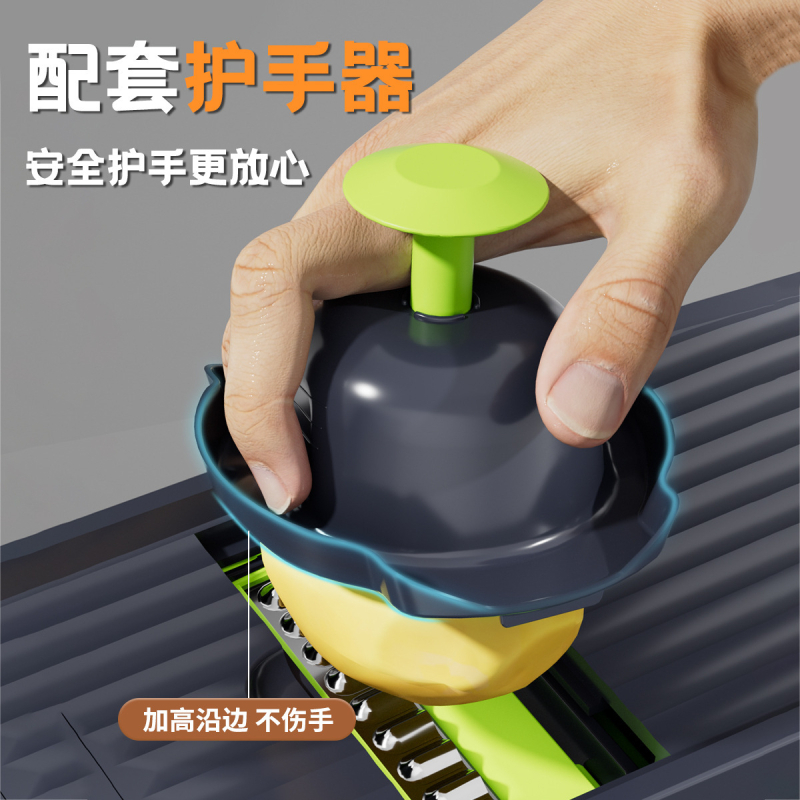 Griežtas daugiafunkcinių daržovių pjaustytuvų, nerūdijančio plieno pjaustytuvų, virtuvės reikmenų, šilko valytuvų, virtuvės įrankių pasirinkimas