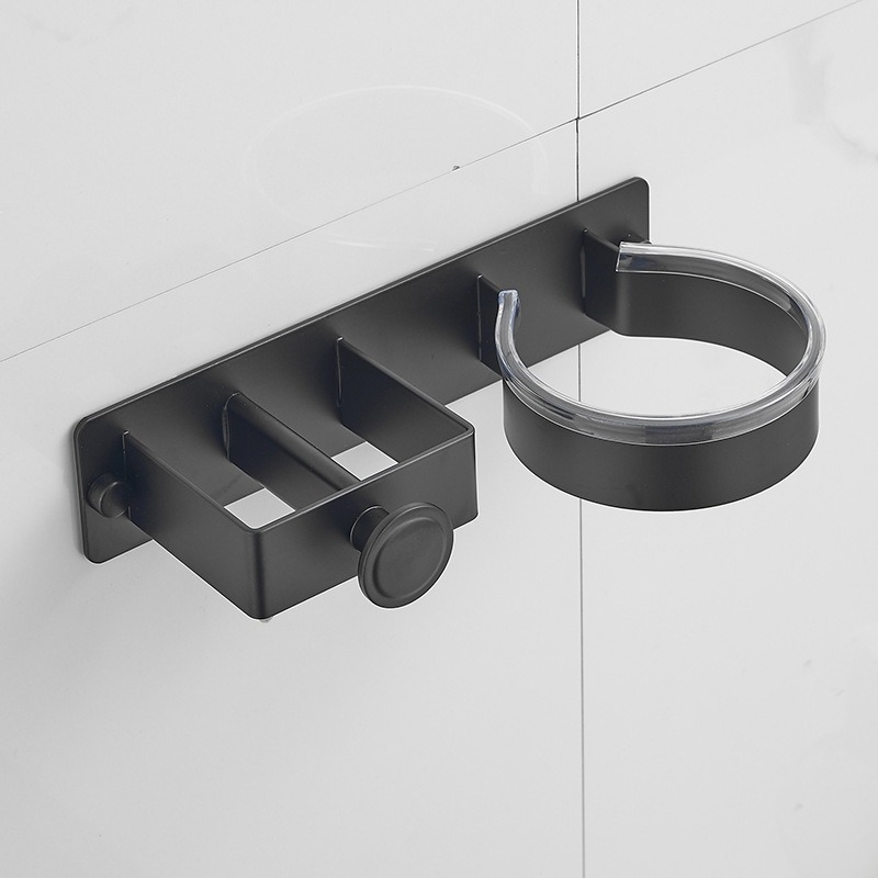 Plaukų džiovintuvo stovas, vonios kambario garbanojimo lygintuvo laikymo stovas, plaukų tiesintuvas be smūgių, elektrinis įtvaras, lyginimo lentos laikiklis, sieninis pakabinimas