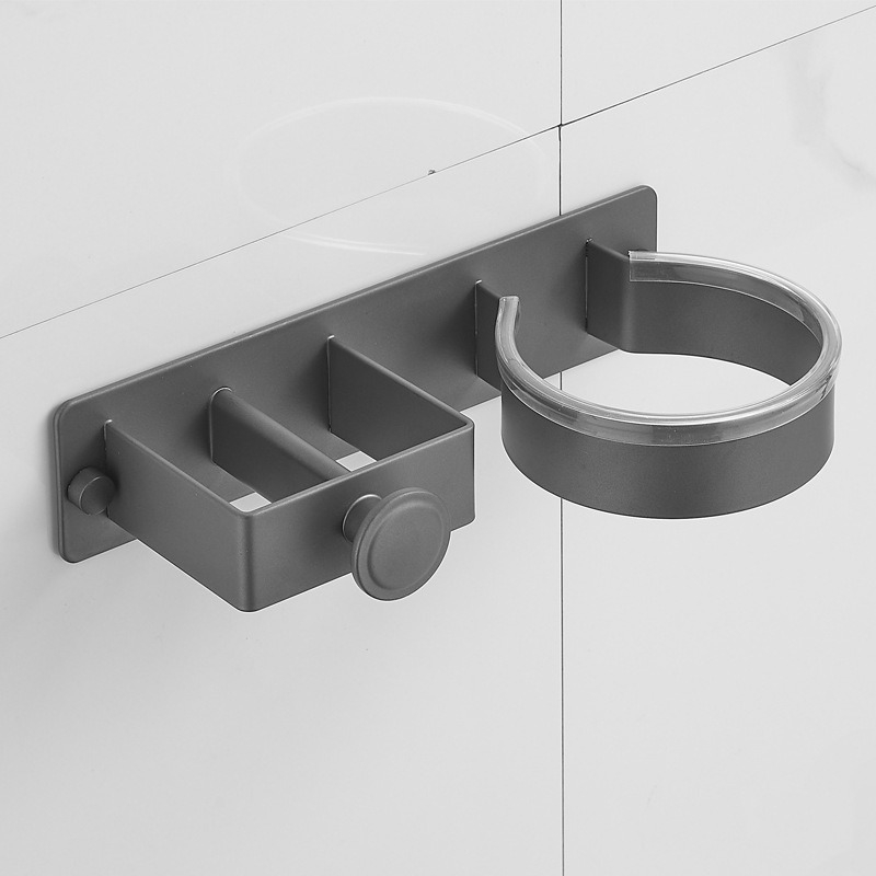 Plaukų džiovintuvo stovas, vonios kambario garbanojimo lygintuvo laikymo stovas, plaukų tiesintuvas be smūgių, elektrinis įtvaras, lyginimo lentos laikiklis, sieninis pakabinimas