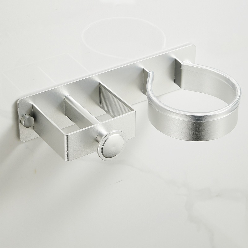 Plaukų džiovintuvo stovas, vonios kambario garbanojimo lygintuvo laikymo stovas, plaukų tiesintuvas be smūgių, elektrinis įtvaras, lyginimo lentos laikiklis, sieninis pakabinimas