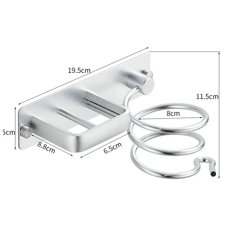 Plaukų džiovintuvo stovas, vonios kambario garbanojimo lygintuvo laikymo stovas, plaukų tiesintuvas be smūgių, elektrinis įtvaras, lyginimo lentos laikiklis, sieninis pakabinimas