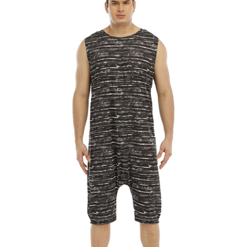 Põlvkond Euroopat ja Ameerika Ühendriike piiriülesed Amazoni meeste tähtrõivaste varrukateta vabaaja jumpsuit pidžaamad koduriided