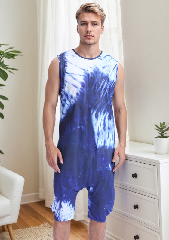 Põlvkond Euroopat ja Ameerika Ühendriike piiriülesed Amazoni meeste tähtrõivaste varrukateta vabaaja jumpsuit pidžaamad koduriided