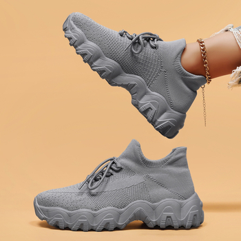 Išskirtinis tiekimas iš JAV, didelių dydžių sportiniai bateliai moterims, kvėpuojančios kojinės, žemapadžiai laisvalaikio bateliai su raišteliais