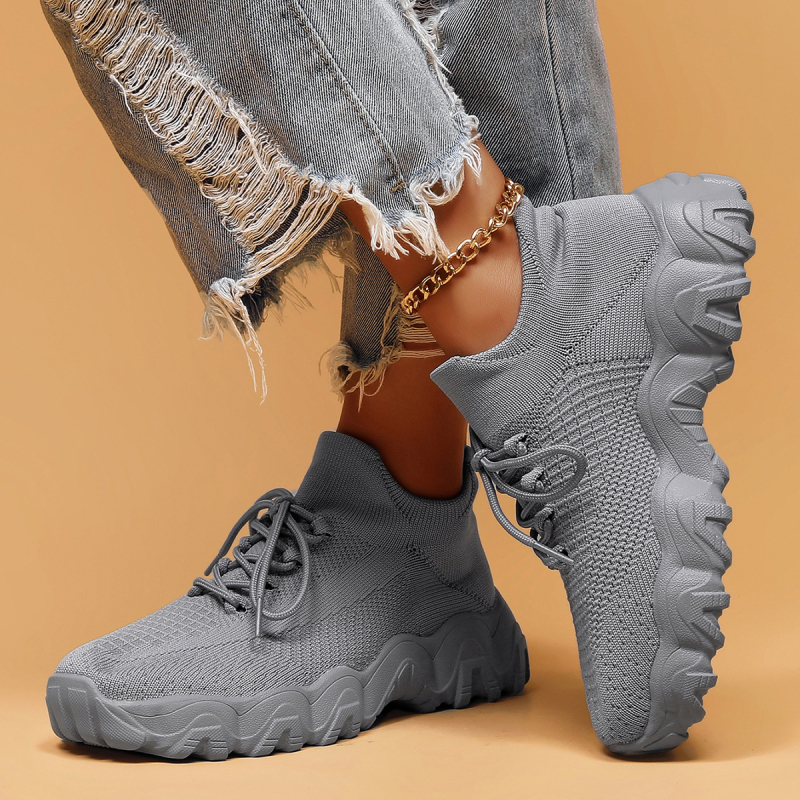 Išskirtinis tiekimas iš JAV, didelių dydžių sportiniai bateliai moterims, kvėpuojančios kojinės, žemapadžiai laisvalaikio bateliai su raišteliais