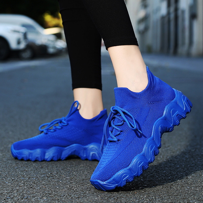 Išskirtinis tiekimas iš JAV, didelių dydžių sportiniai bateliai moterims, kvėpuojančios kojinės, žemapadžiai laisvalaikio bateliai su raišteliais