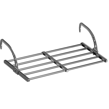 Πολυλειτουργική ξήρανση μπαλκονιού παραθύρου, κρεμάστρα ρούχων για παπούτσια, πτυσσόμενη τηλεσκοπική ξήρανση ρούχων με καλοριφέρ