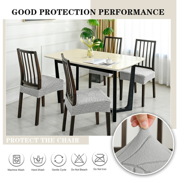 Ελαστικό κάλυμμα καρέκλας Jacquard για χρήση στο σπίτι, κάλυμμα μαξιλαριού καρέκλας, κάλυμμα μαξιλαριού καρέκλας Horn, χονδρική κάλυψη καρέκλας ειδικού σχήματος