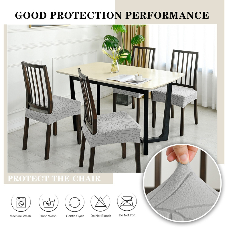 Ελαστικό κάλυμμα καρέκλας Jacquard για χρήση στο σπίτι, κάλυμμα μαξιλαριού καρέκλας, κάλυμμα μαξιλαριού καρέκλας Horn, χονδρική κάλυψη καρέκλας ειδικού σχήματος