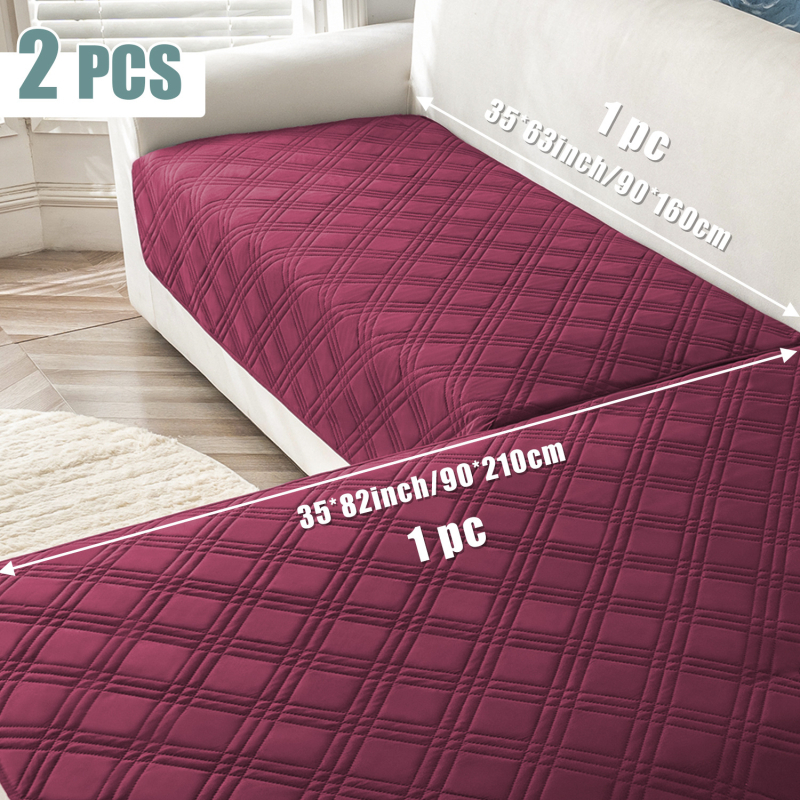 Pernă de canapea cu model transfrontalier, impermeabilă și antiderapantă, cu trei linii, anti-zgârieturi de pisici, husă universală pentru canapea, potrivită pentru patru sezoane, potrivită pentru animale de companie