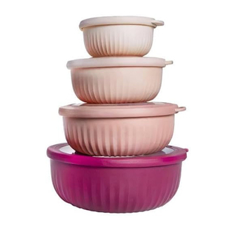 Διασυνοριακή πώληση σε ζεστό κουτί 8 τεμαχίων με ένθετο πλαστικό μπολ, πλαστικό καπάκι, ψυγείο, crisper, κουτί bento