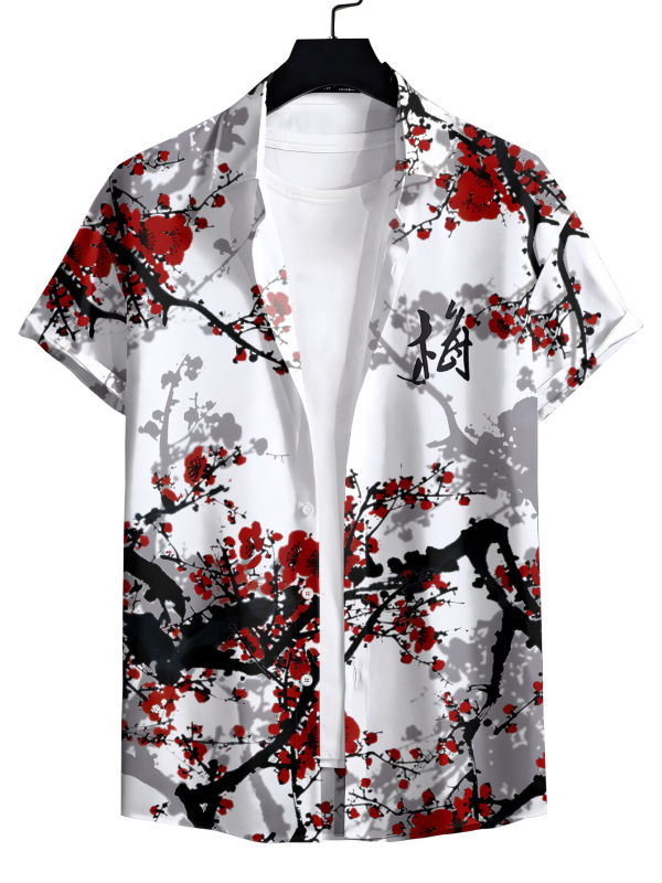 Ανδρικό T-shirt με κοντό μανίκι, Ευρωπαϊκό και Αμερικανικό, Νέο, Διασυνοριακό, Amazon, Τρισδιάστατα Εκτυπωμένο Πόλο, Καλοκαιρινό, Ανδρικό Πέτο με Κουμπιά