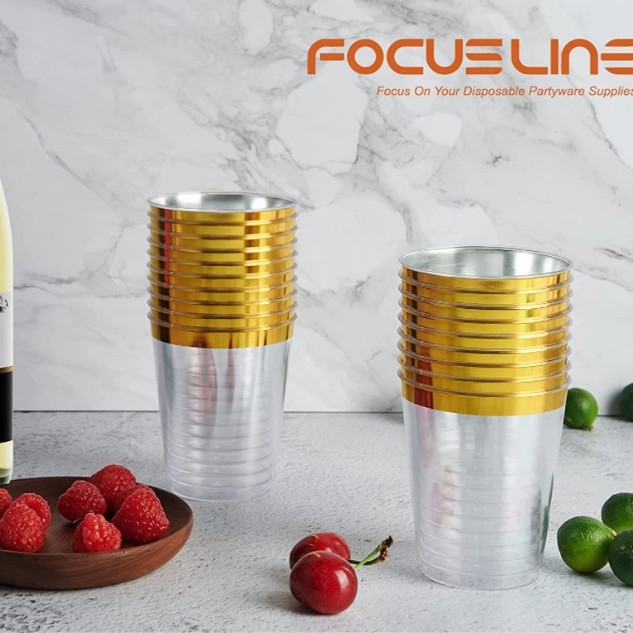 Vienkartinė vakarienės lėkštė su drakono raštu, permatoma violetinė aukso spalvos kraštu, reljefinė lėkštė vyno taurei, peiliui, šakutei ir šaukštui, PS, kietam plastikui, aukso spalvos, be dulkių, popierius