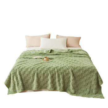 Sustorinta dvipusė vaflinė vilnos antklodė, sofa, biuro snaudulių antklodė, šilta taftos antklodė, bendrabučio skara, paklodės