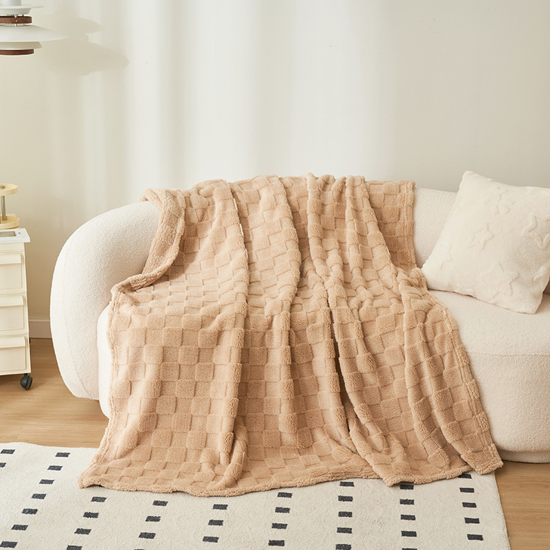 Sustorinta dvipusė vaflinė vilnos antklodė, sofa, biuro snaudulių antklodė, šilta taftos antklodė, bendrabučio skara, paklodės