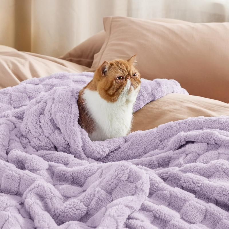 Одеяло от микрофибър, меко и удобно, пухкаво и топло, за къмпинг, пикник, пътуване, леко и одеяло за легло