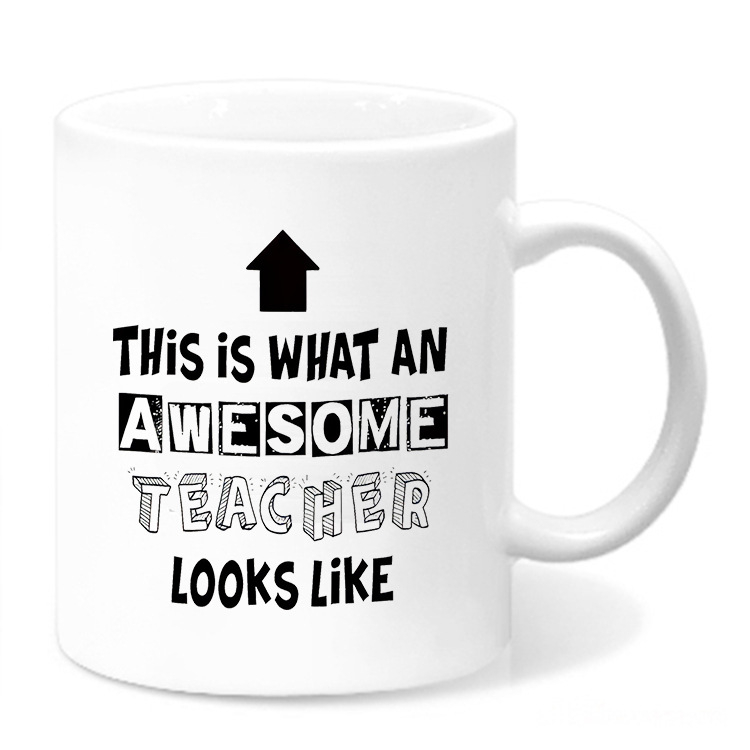 Sprogimų puodelis Mokytojo diena Kalėdos Tėvo diena Gimtadienio dovana Sublimacijos spausdinimo logotipas Dovanų festivalis Universal