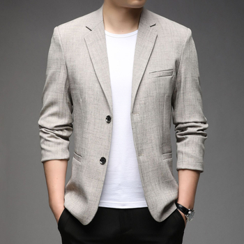 Jesen 2024. Novo ležerno odijelo za muškarce, poslovni jednostavni svestrani gornji dio, sako s jednim redom kopčanja, veleprodaja
