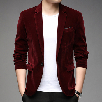 Есенен нов ежедневен костюм за мъже 2024, бизнес семпъл универсален топ, едноредно сако, търговия на едро