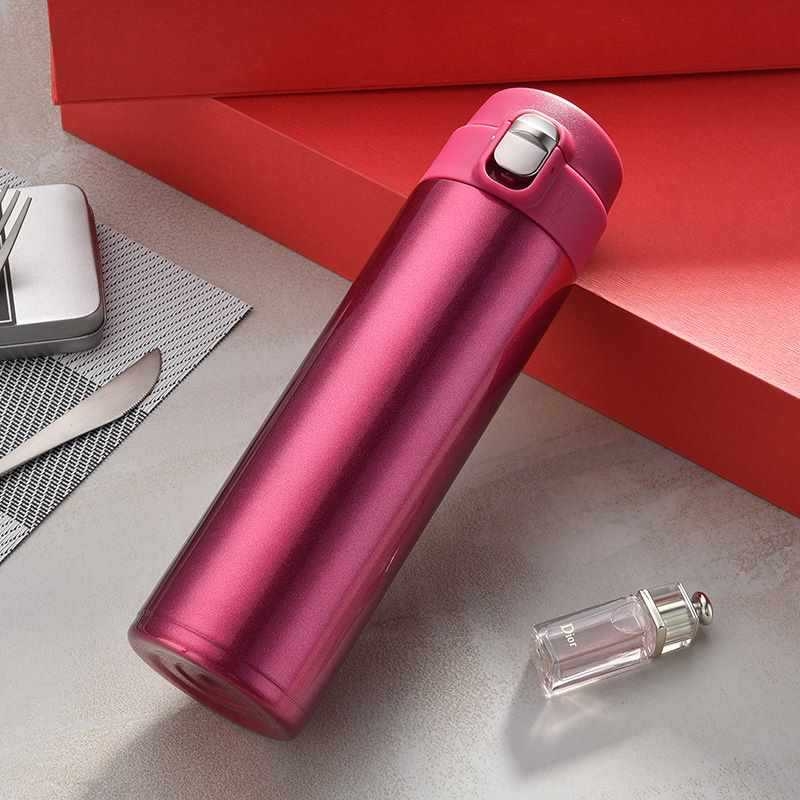 ✅ Termoskruus Bounce Home Lihtne kaasaskantav auto 304 roostevabast terasest kahekihiline vaakumvaba kohandatav graveeritud vesi