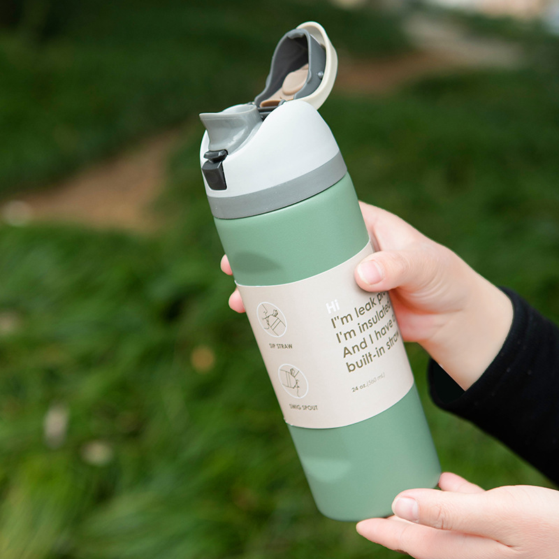 Uus piiriülene Amazoni kuum roostevabast terasest termoskruus suure mahutavusega kaasaskantav kaasaskantav spordiveekruus hulgimüügis laos
