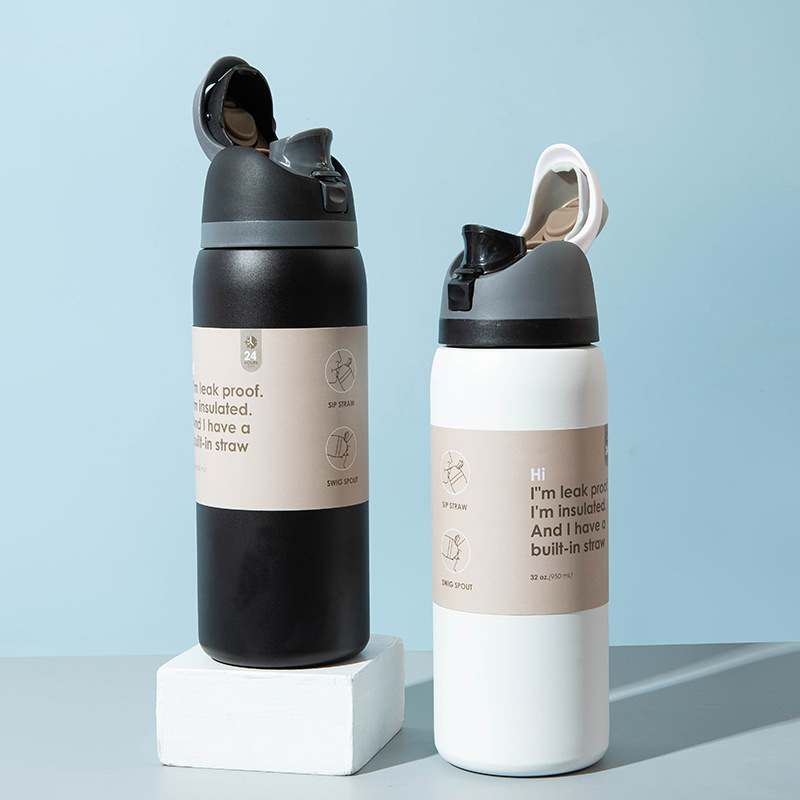 Uus piiriülene Amazoni kuum roostevabast terasest termoskruus suure mahutavusega kaasaskantav kaasaskantav spordiveekruus hulgimüügis laos