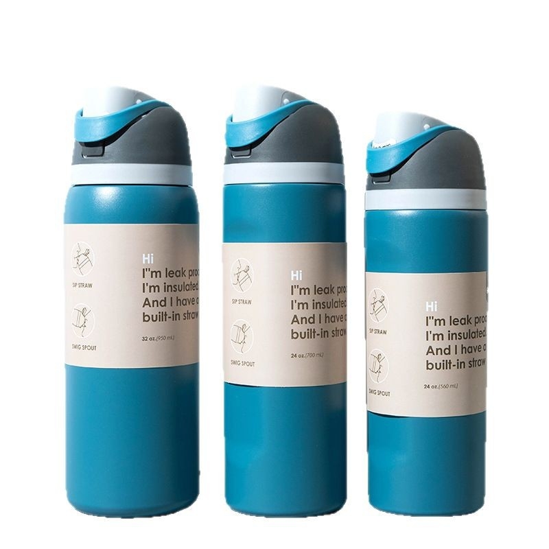 Uus piiriülene Amazoni kuum roostevabast terasest termoskruus suure mahutavusega kaasaskantav kaasaskantav spordiveekruus hulgimüügis laos