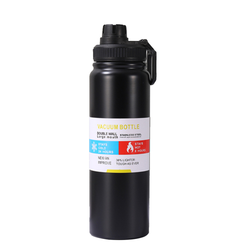 Határokon átnyúló forró 304 rozsdamentes acél űredény kültéri nagy kapacitású sport vizespohár üzleti ajándék termoszpohár nagykereskedelem