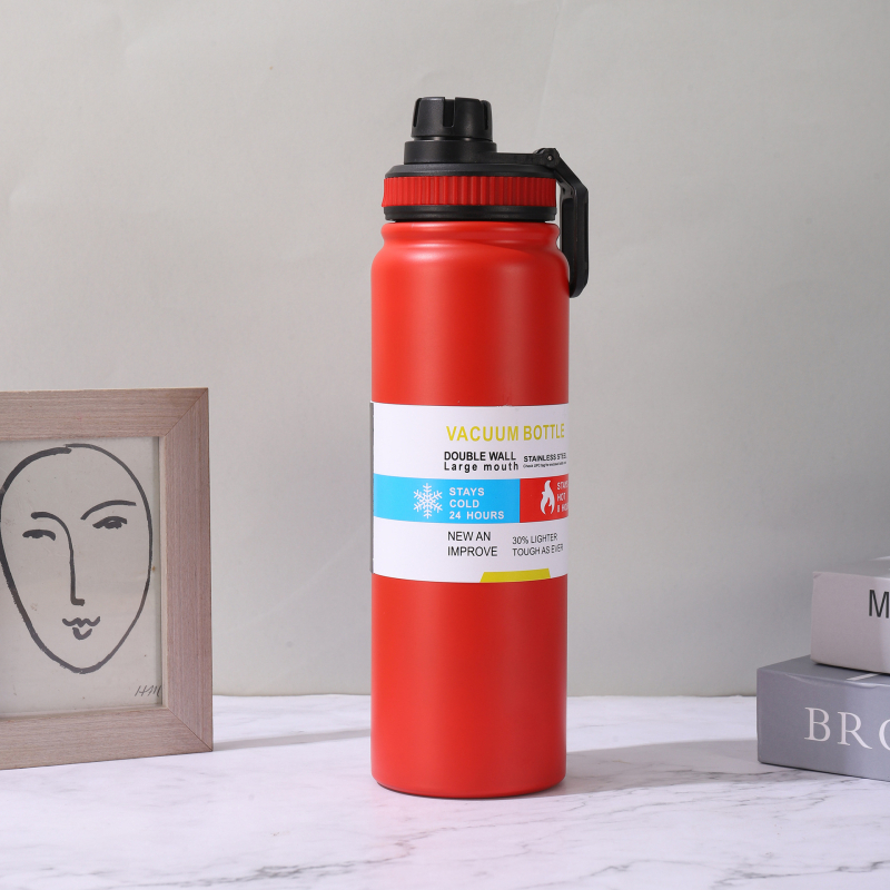 Határokon átnyúló forró 304 rozsdamentes acél űredény kültéri nagy kapacitású sport vizespohár üzleti ajándék termoszpohár nagykereskedelem