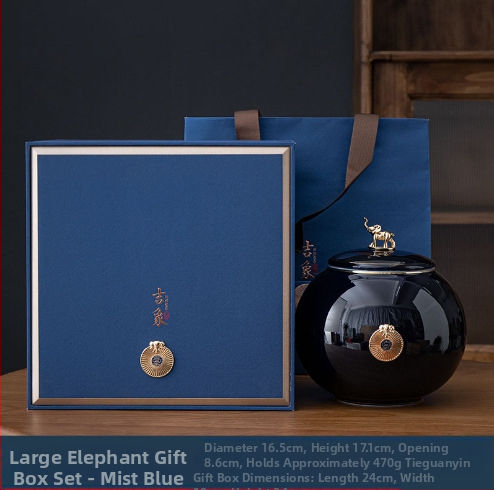 Jixiang kerámia teáskanna ajándék teásdoboz tea lezárt kanna zöld tea Jin Junmei Lichuan piros üres ajándékdoboz ébresztő teáskanna