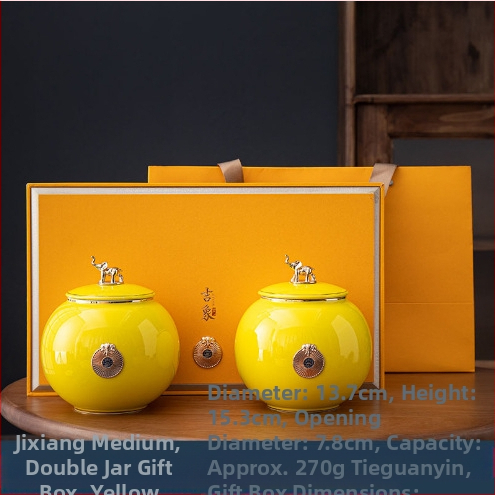 Jixiang kerámia teáskanna ajándék teásdoboz tea lezárt kanna zöld tea Jin Junmei Lichuan piros üres ajándékdoboz ébresztő teáskanna