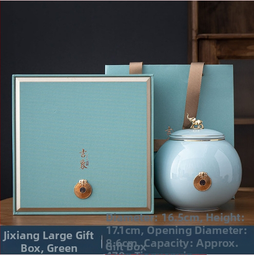 Jixiang kerámia teáskanna ajándék teásdoboz tea lezárt kanna zöld tea Jin Junmei Lichuan piros üres ajándékdoboz ébresztő teáskanna