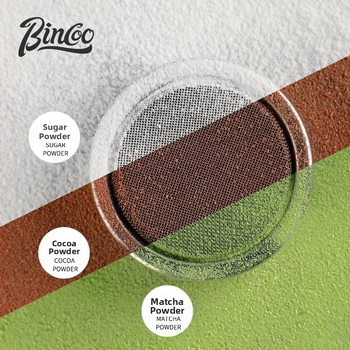 Bincoo Σκόνη Καφέ Ψεκαστήρα Matcha Σκόνη Κακάο Σκόνη Ζάχαρης Κασέτα Κοσκινίσματος 304 Ψεκαστήρας Σκόνης Artifact Pull Λουλούδι Εκτύπωσης Φόρμας