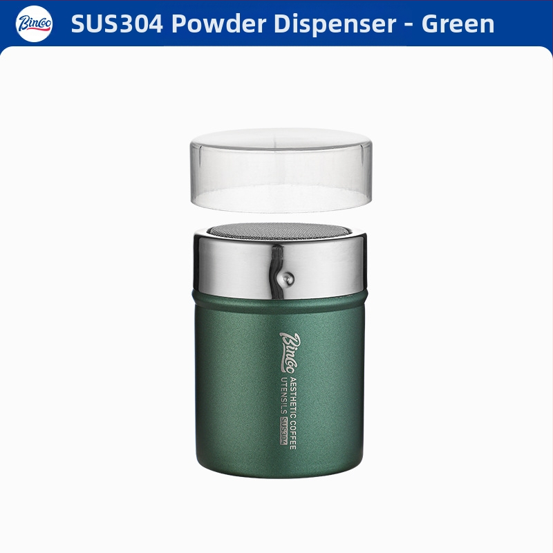 Bincoo posipač za kavu u prahu, matcha prah, kakao u prahu, šećer u prahu, sito za uložak 304, posipač za prah, kalup za ispis artefakta s cvijećem