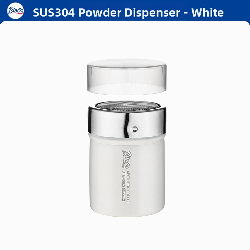 Bincoo posipač za kavu u prahu, matcha prah, kakao u prahu, šećer u prahu, sito za uložak 304, posipač za prah, kalup za ispis artefakta s cvijećem